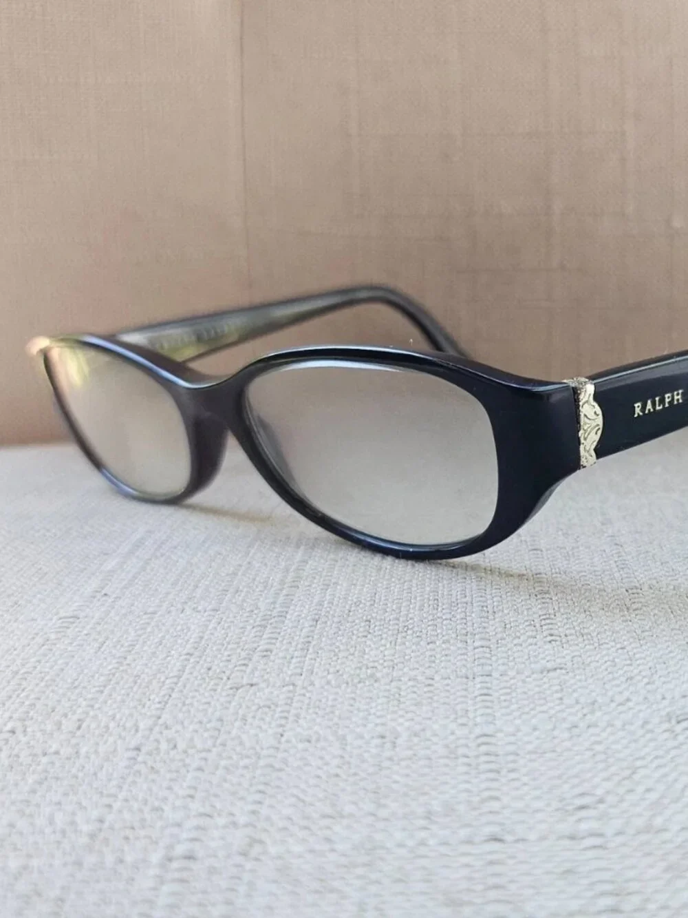 Vintage Ralph Lauren Glasses Frame Black Eyeglasses RL6108 5001 Eyewear Frame